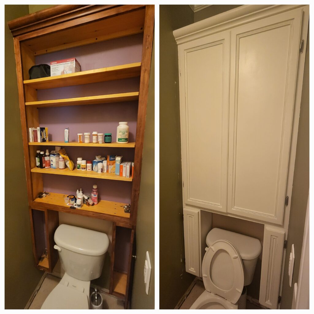 interior cabinet painting McDonough GA before and after
